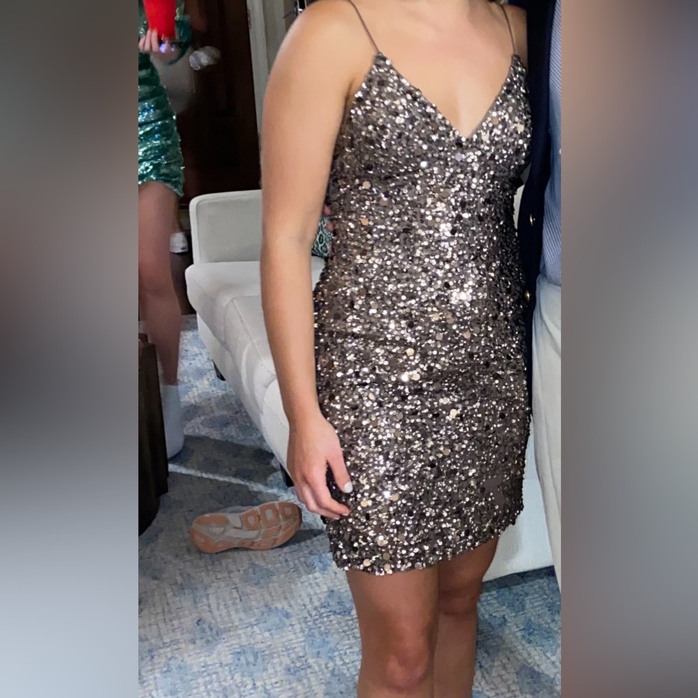 Gold Adrianna Papell Dress